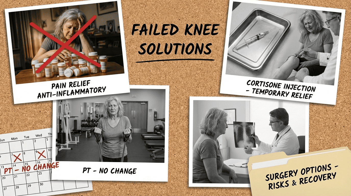 Failed treatments corkboard