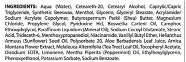MagnesiumFreeze ingredients label